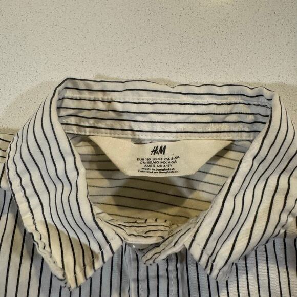 H&M Toddler Boy 5T Long Sleeve Dress Shirt Button Up - Picture 5 of 5